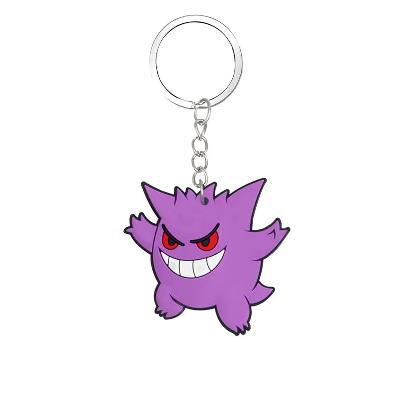 8pcs/lot Pokemon Keychains Kids Pikachu Birthday Party Supplies Gift Bag Filler Stuffer School Carnival Reward Party Decoration