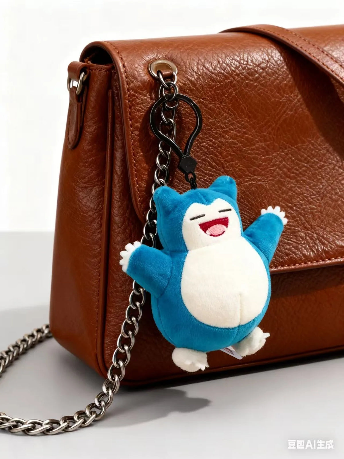 Snorlax Plush Keychain 12cm Plush Keychains Keyring Doll Pendant Toy Christmas Child Gifts