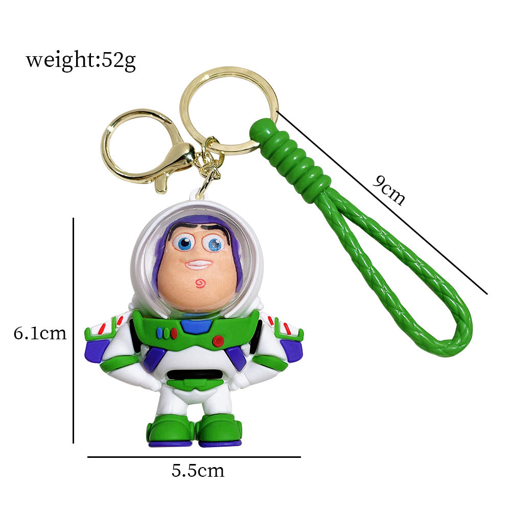 Toy Story Three-Eyed Alien Cartoon Keychain – Cute Bag Charm, Car Pendant & Gift for Girls