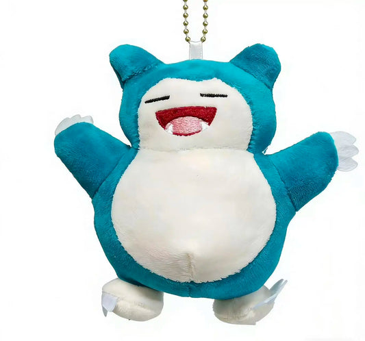 Snorlax Plush Keychain 12cm Plush Keychains Keyring Doll Pendant Toy Christmas Child Gifts