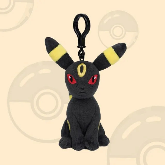 Genuine Pokemon Eevee Umbreon Espeon Kawaii Plush Toy Pendant School Bag Backpack Pendant Key Ring Doll Birthday Christmas Gift