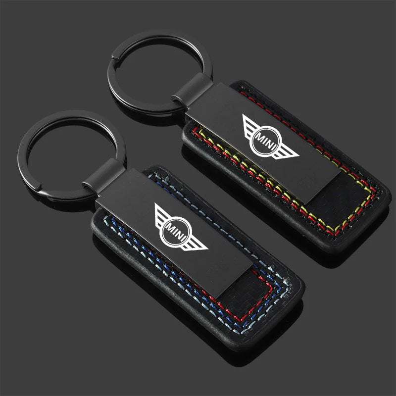 Metal Car Keychain Three Colors Anti-lost Key Chain Keyrings Key Holders For Mini Cooper One JCW F54 F55 F56 F57 F60 R50 R52 R53