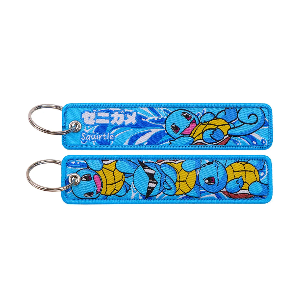Pokémon Anime Elf Monsters Keychain for Cars Backpack Key Holders Embroidery Keyrings Key Tag Jet Tag Accessories Gifts