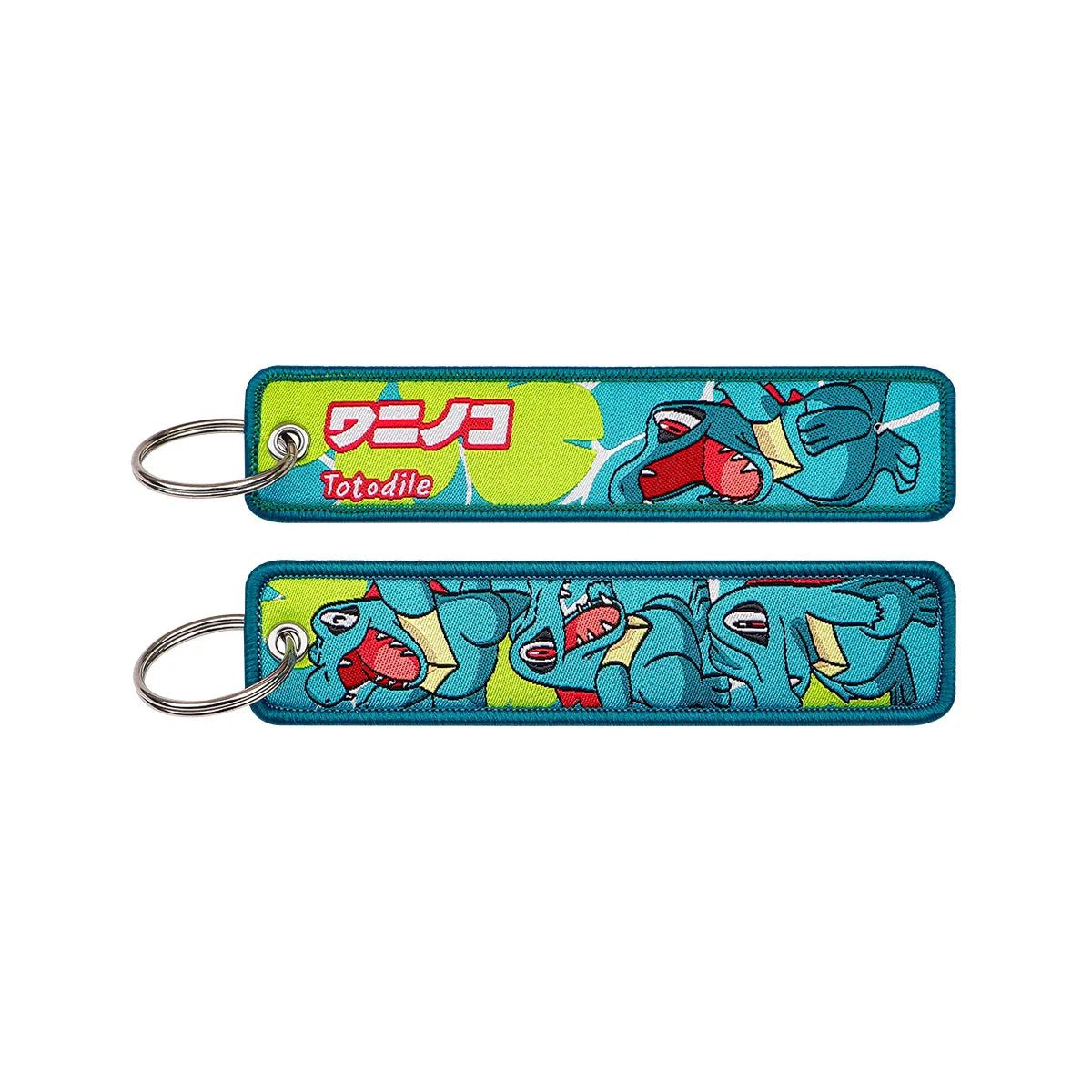 Pokémon Anime Elf Monsters Keychain for Cars Backpack Key Holders Embroidery Keyrings Key Tag Jet Tag Accessories Gifts