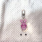 2pcs Kpop Ateez Aniteez Cartoon Character Plush Pendant with Acrylic Keychain Keyring San Bag Accessories Fans Gift Collection