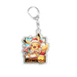 For Pokemon Elf Qikchu Snorlax Zeraora Eevee Charizard Gengar Acrylic Selfmade Cute Cartoon Anime Keychain Pendant Toy Gift 5cm