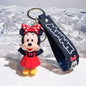 Mickey Minnie PVC Keychain Doll Action Figural Couple Car Key Chain Pendant Hanging Ornaments Wedding Gifts