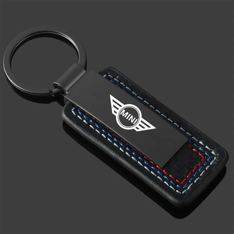 Metal Car Keychain Three Colors Anti-lost Key Chain Keyrings Key Holders For Mini Cooper One JCW F54 F55 F56 F57 F60 R50 R52 R53