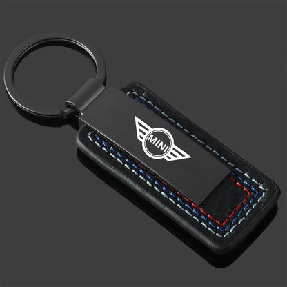 Metal Car Keychain Three Colors Anti-lost Key Chain Keyrings Key Holders For Mini Cooper One JCW F54 F55 F56 F57 F60 R50 R52 R53
