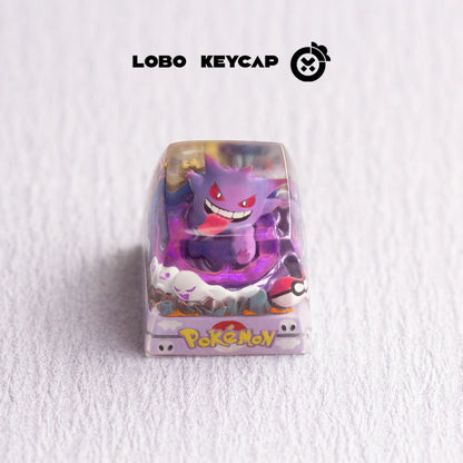 Pokemon Pikachu Transparent Esc Keycap Keyboard Accessories Anime Cute Resin Shrink Drip Glue handmade Keycaps Anime Fans Gift