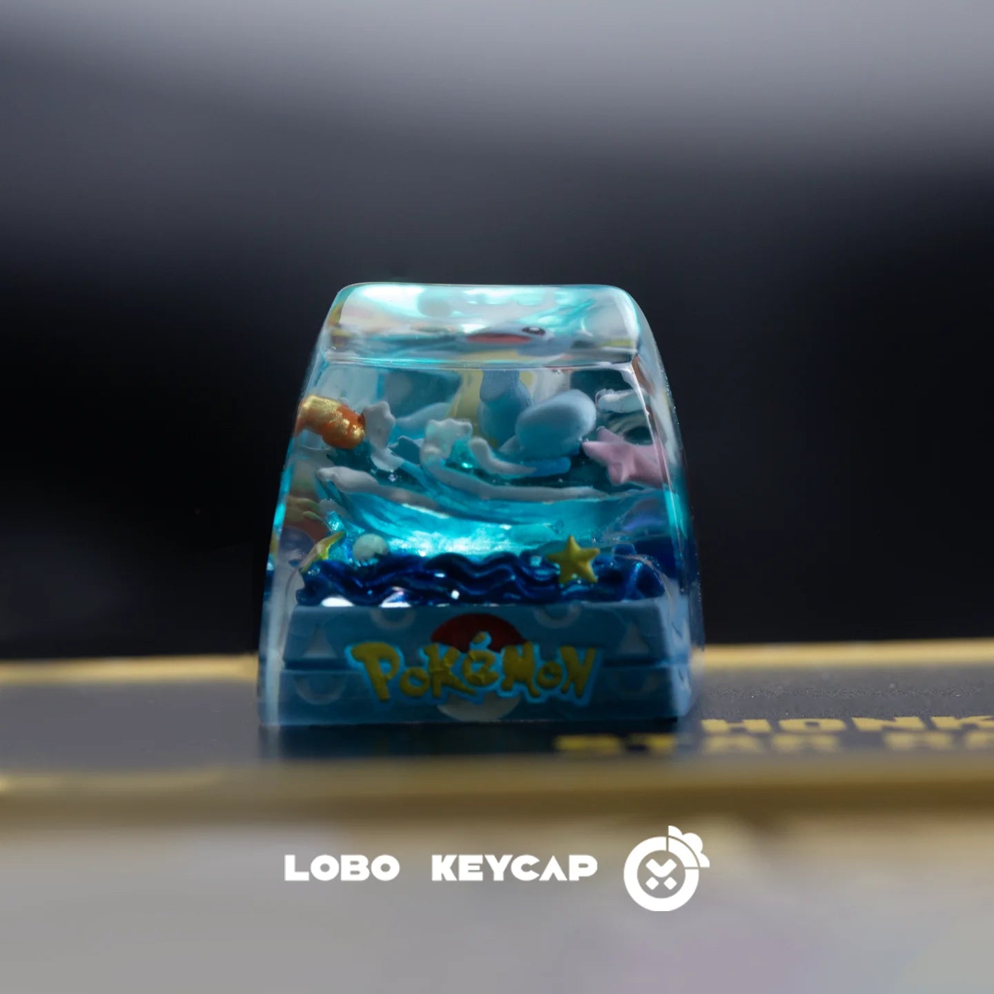 Pokemon Pikachu Transparent Esc Keycap Keyboard Accessories Anime Cute Resin Shrink Drip Glue handmade Keycaps Anime Fans Gift