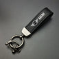 1PC Simple PU Leather Keychain Women Men Car Key Ring Chain For MINI Cooper R56 F56 R50 JCW Cabrio Aceman Countryman Coupe WORKS