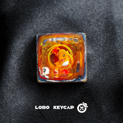 Pokemon Pikachu Transparent Esc Keycap Keyboard Accessories Anime Cute Resin Shrink Drip Glue handmade Keycaps Anime Fans Gift