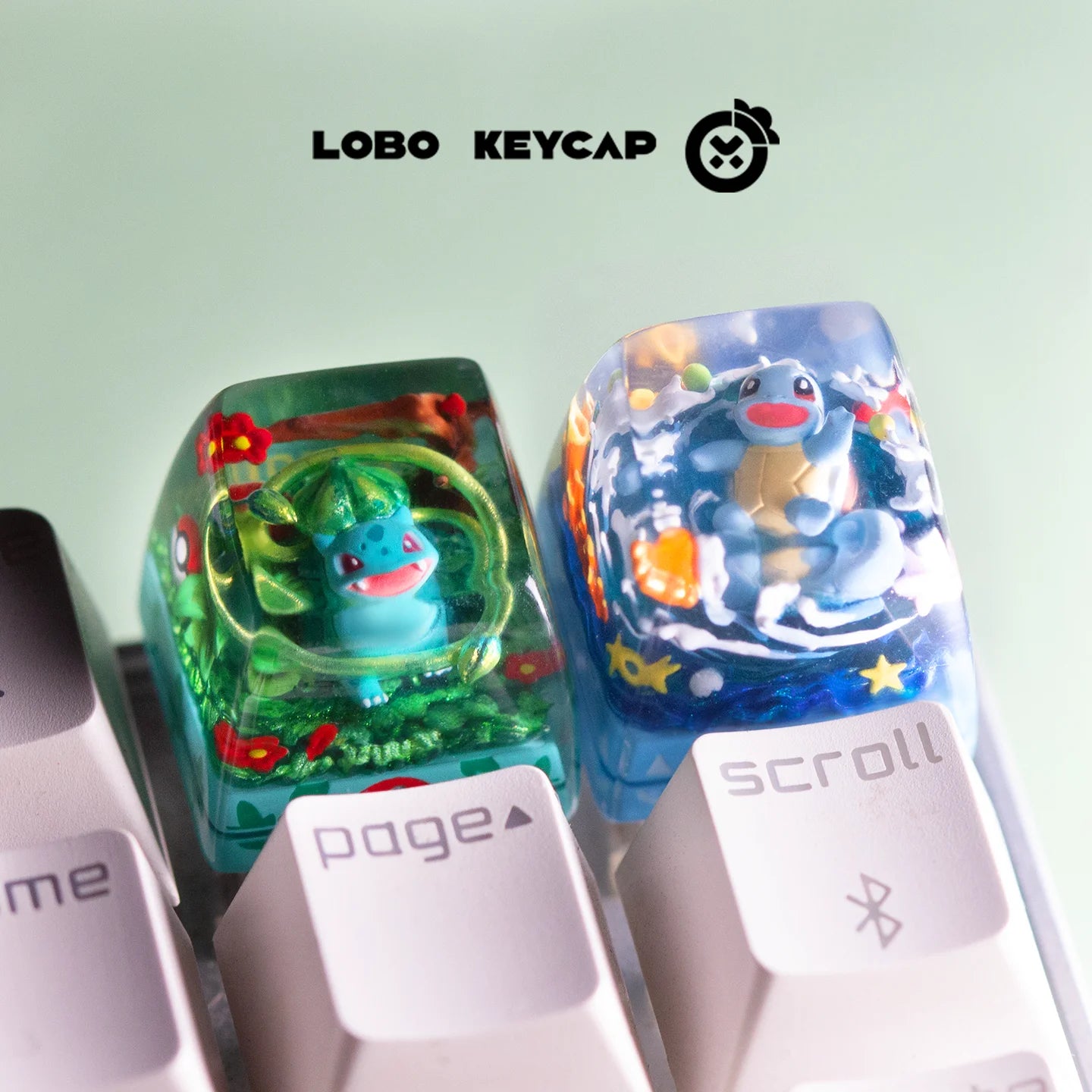 Pokemon Pikachu Transparent Esc Keycap Keyboard Accessories Anime Cute Resin Shrink Drip Glue handmade Keycaps Anime Fans Gift