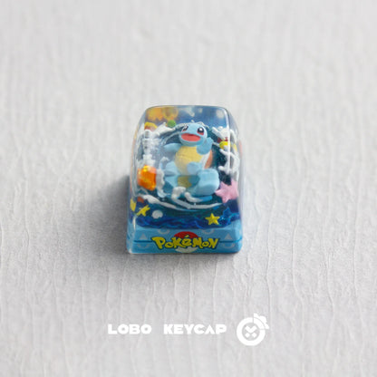 Pokemon Pikachu Transparent Esc Keycap Keyboard Accessories Anime Cute Resin Shrink Drip Glue handmade Keycaps Anime Fans Gift
