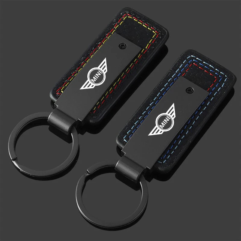Metal Car Keychain Three Colors Anti-lost Key Chain Keyrings Key Holders For Mini Cooper One JCW F54 F55 F56 F57 F60 R50 R52 R53