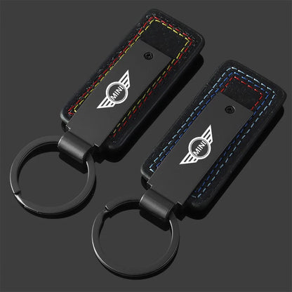 Metal Car Keychain Three Colors Anti-lost Key Chain Keyrings Key Holders For Mini Cooper One JCW F54 F55 F56 F57 F60 R50 R52 R53