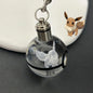 Pokemon Crystal Ball 3D Pikachu Mewtwo Mew Gengar keychain Pokeball Crystal Pokemon Glass Ball Figure Birthday Gift