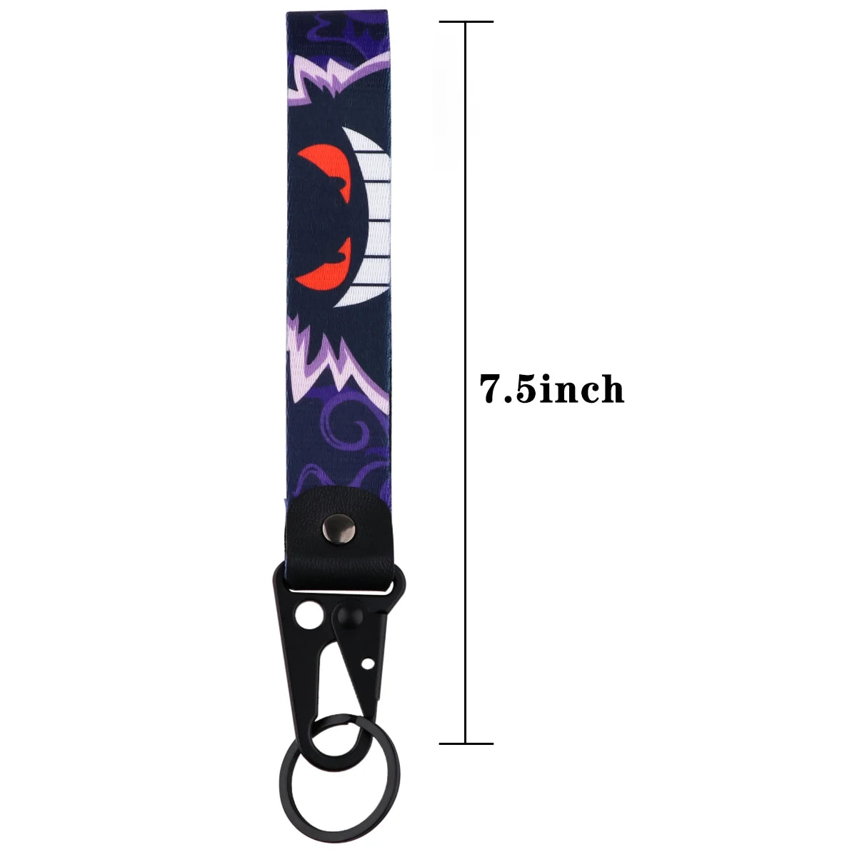 Cute Gengar Key Chain Anime Game Lanyard Key Ring For Motorcycles Cars Backpack Chaveiro Fashion Jewelry Accessories Kids Gifts