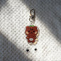 2pcs Kpop Ateez Aniteez Cartoon Character Plush Pendant with Acrylic Keychain Keyring San Bag Accessories Fans Gift Collection