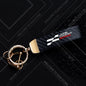 1PCS Car Keychain New JCW Logo For Mini Cooper S F54 F55 F56 F57 R58 R59 Widget Ornaments Metal Carbon Fiber Leather Key Chain