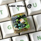 Pokemon Pikachu Transparent Esc Keycap Keyboard Accessories Anime Cute Resin Shrink Drip Glue handmade Keycaps Anime Fans Gift