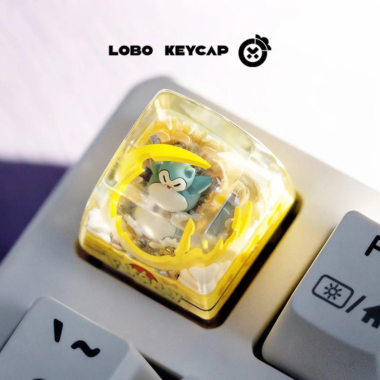 Pokemon Pikachu Transparent Esc Keycap Keyboard Accessories Anime Cute Resin Shrink Drip Glue handmade Keycaps Anime Fans Gift