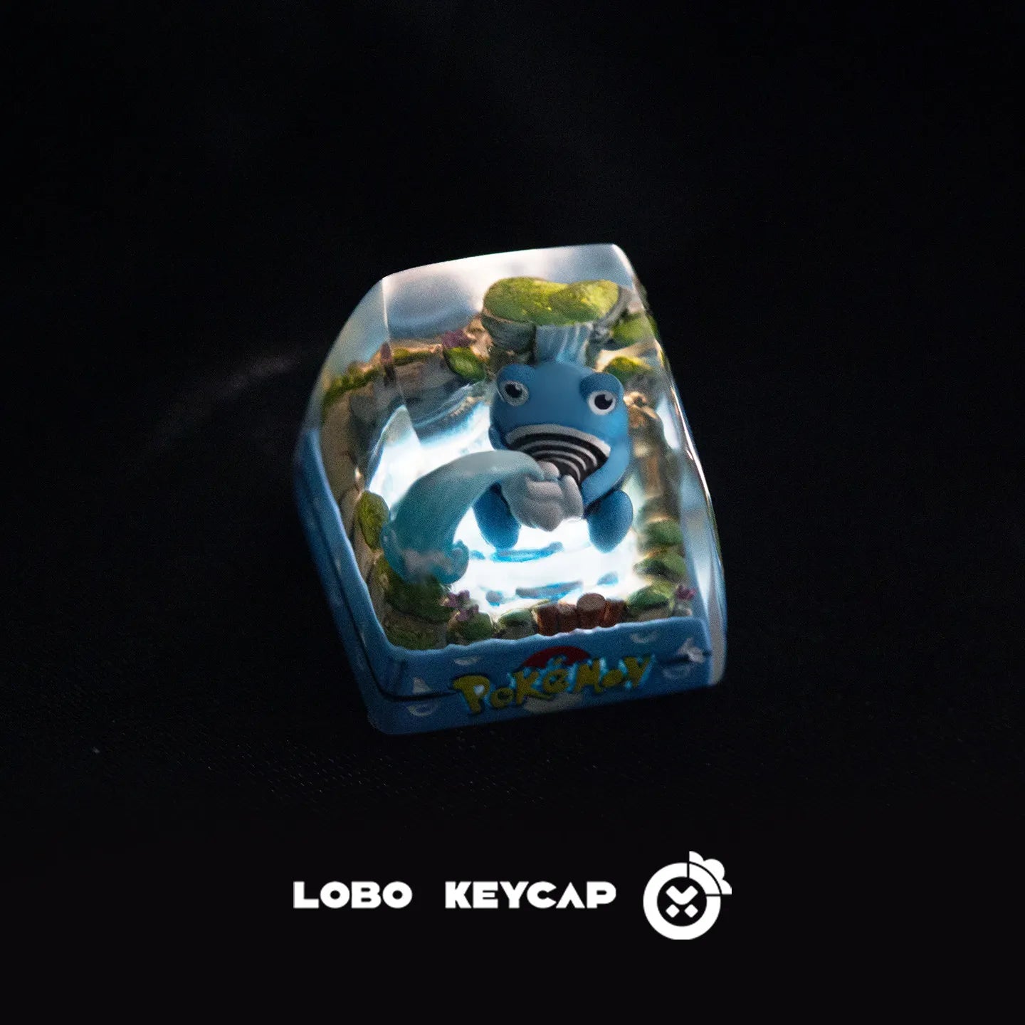 Pokemon Pikachu Transparent Esc Keycap Keyboard Accessories Anime Cute Resin Shrink Drip Glue handmade Keycaps Anime Fans Gift