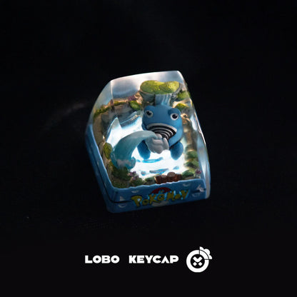 Pokemon Pikachu Transparent Esc Keycap Keyboard Accessories Anime Cute Resin Shrink Drip Glue handmade Keycaps Anime Fans Gift