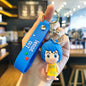 Anime Inside Out Figure Keychains Cute Cartoon Character Schoolbag Pendant Soft Glue Doll Bag Charm Keyring Jewelry Kids Toys