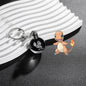 Pokemon Crystal Ball 3D Pikachu Mewtwo Mew Gengar keychain Pokeball Crystal Pokemon Glass Ball Figure Birthday Gift