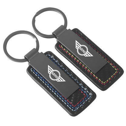 Metal Car Keychain Three Colors Anti-lost Key Chain Keyrings Key Holders For Mini Cooper One JCW F54 F55 F56 F57 F60 R50 R52 R53