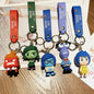 Anime Inside Out Figure Keychains Cute Cartoon Character Schoolbag Pendant Soft Glue Doll Bag Charm Keyring Jewelry Kids Toys