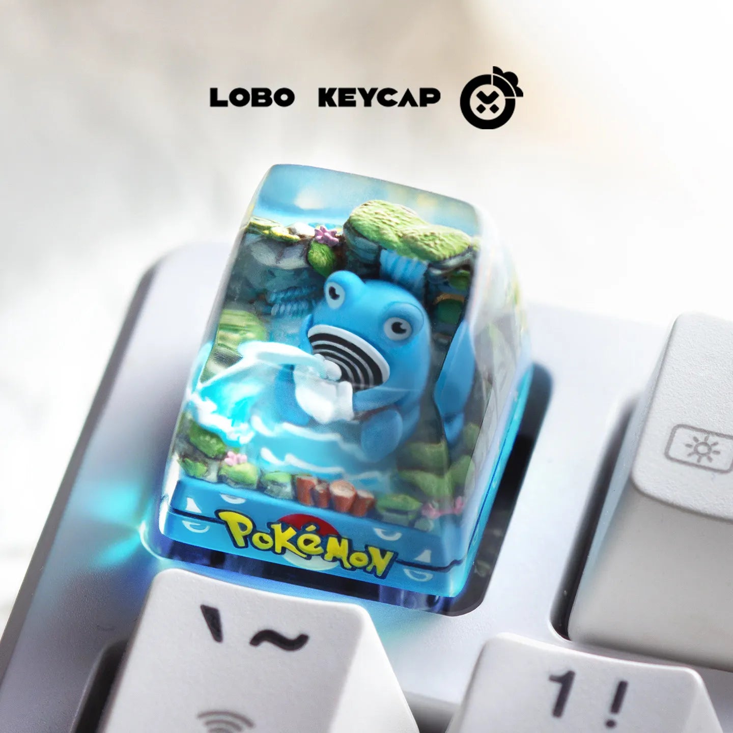Pokemon Pikachu Transparent Esc Keycap Keyboard Accessories Anime Cute Resin Shrink Drip Glue handmade Keycaps Anime Fans Gift