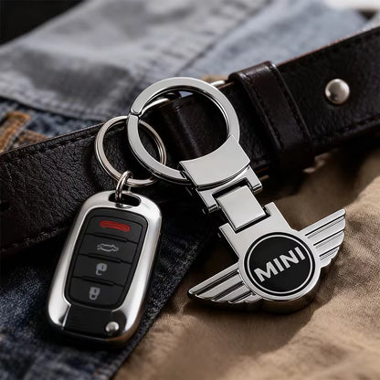 Premium Zinc Alloy Mini Cooper JCW Badge Keyring Car Keychain Pendant Compatible with R50-R59 & F54-F60
