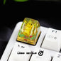 Pokemon Pikachu Transparent Esc Keycap Keyboard Accessories Anime Cute Resin Shrink Drip Glue handmade Keycaps Anime Fans Gift
