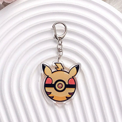 1/20PCS Pokémon Characters Pikachu Bulbasaur Acrylic Keychain Bag Charms Accessories Backpack Pendant Key Holder Friend Gifts