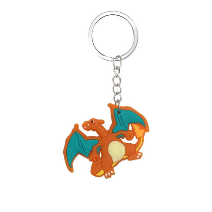 8pcs/lot Pokemon Keychains Kids Pikachu Birthday Party Supplies Gift Bag Filler Stuffer School Carnival Reward Party Decoration