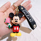 Mickey Minnie PVC Keychain Doll Action Figural Couple Car Key Chain Pendant Hanging Ornaments Wedding Gifts