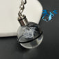 Pokemon Crystal Ball 3D Pikachu Mewtwo Mew Gengar keychain Pokeball Crystal Pokemon Glass Ball Figure Birthday Gift