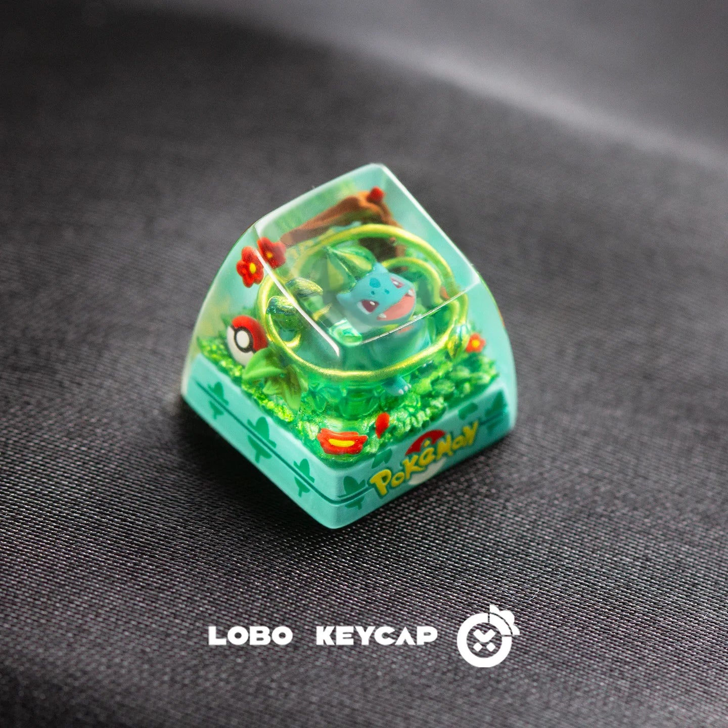 Pokemon Pikachu Transparent Esc Keycap Keyboard Accessories Anime Cute Resin Shrink Drip Glue handmade Keycaps Anime Fans Gift