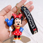Mickey Minnie PVC Keychain Doll Action Figural Couple Car Key Chain Pendant Hanging Ornaments Wedding Gifts