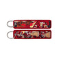 Pokémon Anime Elf Monsters Keychain for Cars Backpack Key Holders Embroidery Keyrings Key Tag Jet Tag Accessories Gifts