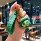 Anime Inside Out Figure Keychains Cute Cartoon Character Schoolbag Pendant Soft Glue Doll Bag Charm Keyring Jewelry Kids Toys
