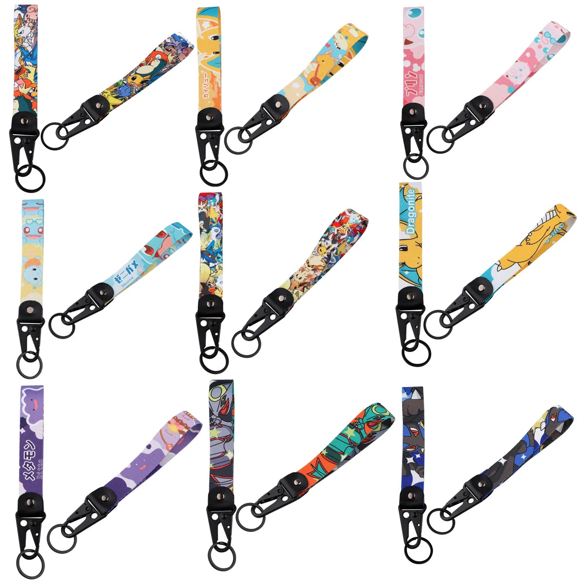 Cute Gengar Key Chain Anime Game Lanyard Key Ring For Motorcycles Cars Backpack Chaveiro Fashion Jewelry Accessories Kids Gifts