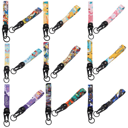 Cute Gengar Key Chain Anime Game Lanyard Key Ring For Motorcycles Cars Backpack Chaveiro Fashion Jewelry Accessories Kids Gifts
