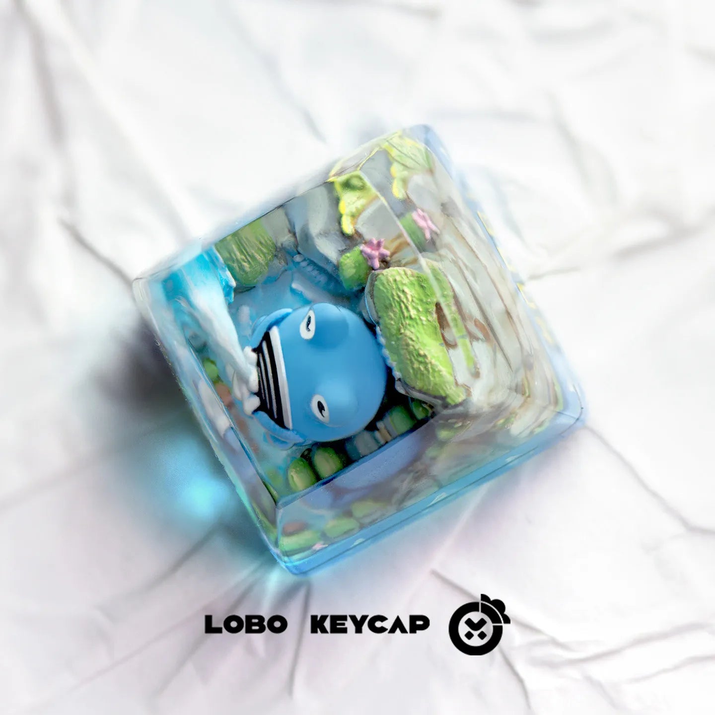 Pokemon Pikachu Transparent Esc Keycap Keyboard Accessories Anime Cute Resin Shrink Drip Glue handmade Keycaps Anime Fans Gift