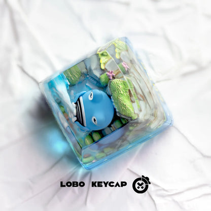 Pokemon Pikachu Transparent Esc Keycap Keyboard Accessories Anime Cute Resin Shrink Drip Glue handmade Keycaps Anime Fans Gift