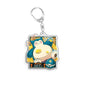 For Pokemon Elf Qikchu Snorlax Zeraora Eevee Charizard Gengar Acrylic Selfmade Cute Cartoon Anime Keychain Pendant Toy Gift 5cm