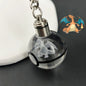 Pokemon Crystal Ball 3D Pikachu Mewtwo Mew Gengar keychain Pokeball Crystal Pokemon Glass Ball Figure Birthday Gift